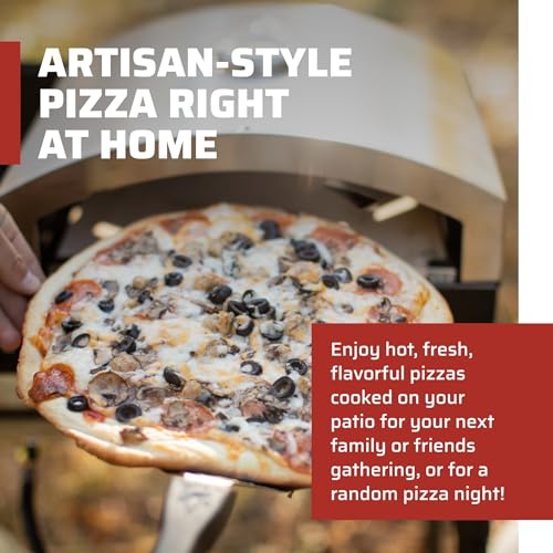 Camp Chef 1-Burner 14" x 16" Pizza Oven - Italia Artisan Pizza Oven Accessory with Door - Premium Outdoor Pizza Oven - Pizza Oven for Cam...