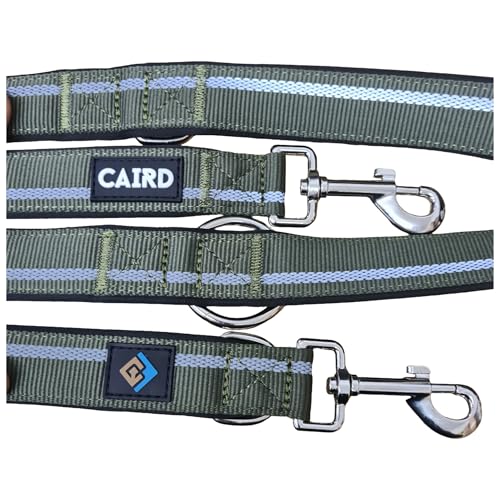 Laisse réglable multi-points CAIRD avec double clip de déclenchement et coutures - 6