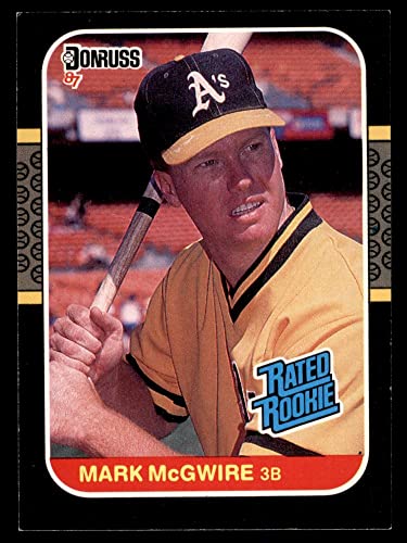 1987 Donruss # 46 Mark McGwire Oakland Athletics (Baseball Card) NM+ Athletics