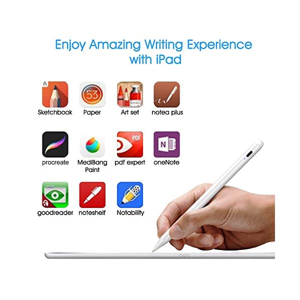 Cisteen Stylus Stift mit Handflächenabweisung & Neigungssensor, Stylus Pencil kompatibel mit Apple iPad 10./9./8./7./6… – Bild 8