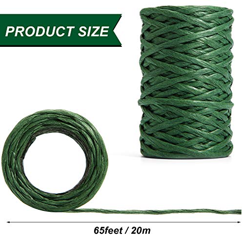 image for Syhood 65 Feet Floral Wire Vine Wire Bind Wire Rustic Craft Wire Wrapp