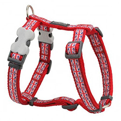 Harnais Red Dingo Union Jack XL pour grand chien tour de poitrine 71-113 cm