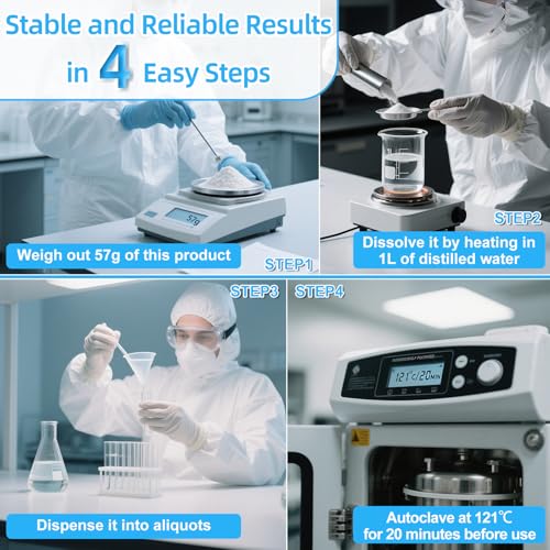 Image of SB Broth Medium, 250g /Bottle, Laboratory Grade Culture Media with Tryptone, Yeast Paste & Sodium Chloride, Super Broth Medium Powder for Plasmid & Protein Extraction