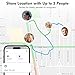 GPS Tracker for Kids hidden 4pack, Security Tag with Pins Works with Find My (iOS only), Lost Mode, Anti-Removal Tracking Device for Children, Elderly, Pets, Backpack, No Monthly fee (Not for Android)