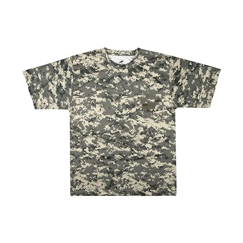 Kids Patriotic Camo T-Shirt – USA Flag Embroidered Tee for Boys & Girls – Perfect for Outdoors & Hunting