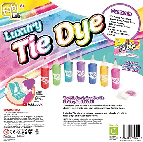 FabLab FL104 Tie Dye Kit Deluxe, Multi
