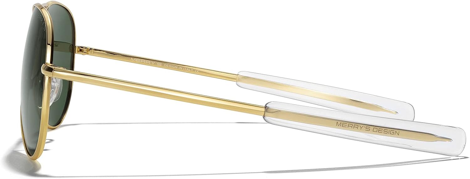 MERRY'S Classic Aviator Military Polarized Sunglasses for Men or Women S8562 - Image 4