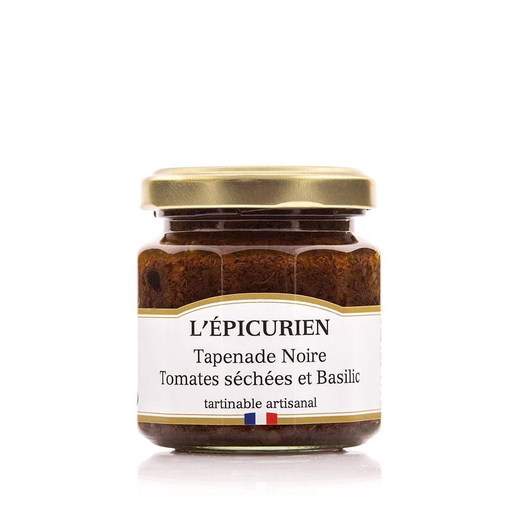 L'Ã picurien - Tapenade Noire Tomates Séchées et Basilic