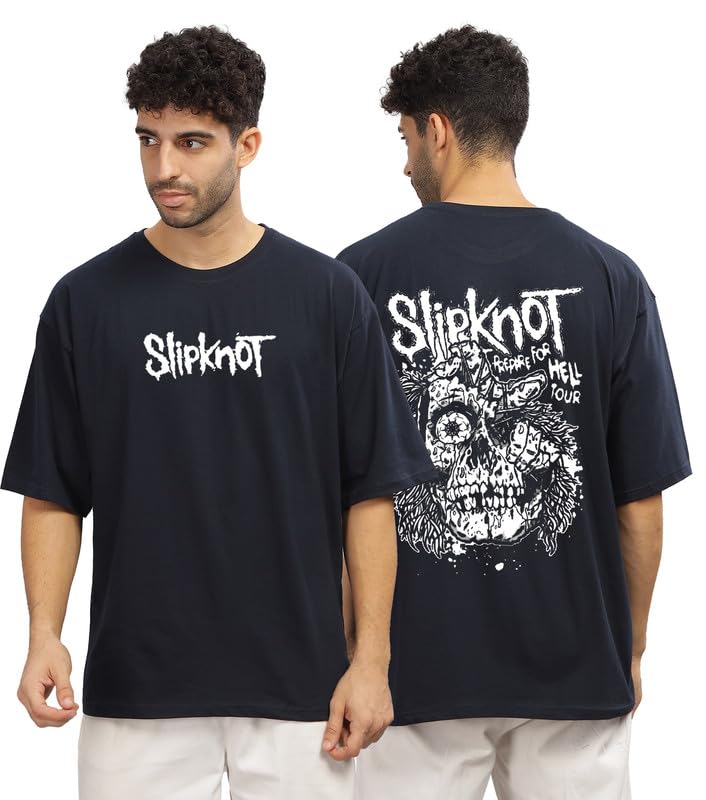 INDISSH Oversized Tshirt | Music Printed Oversized T-Shirt SLK