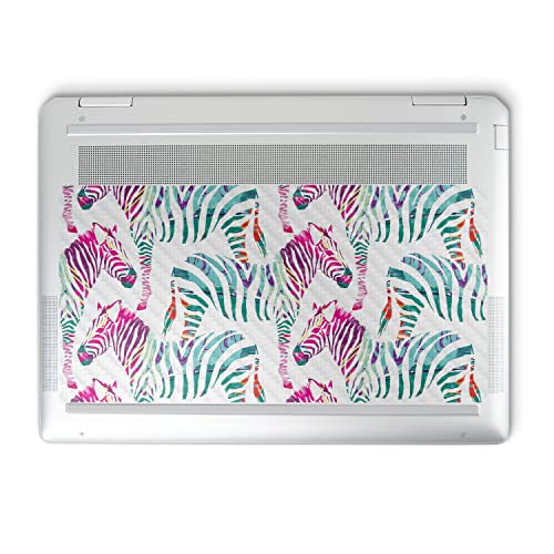 Image of MightySkins Carbon Fiber Skin Compatible with HP Spectre x360 14 inch (2022) Full Wrap Kit - Zebra Mosaic | Protective, Durable Textured Carbon Fiber Finish | Easy to Apply | Made in The USA
