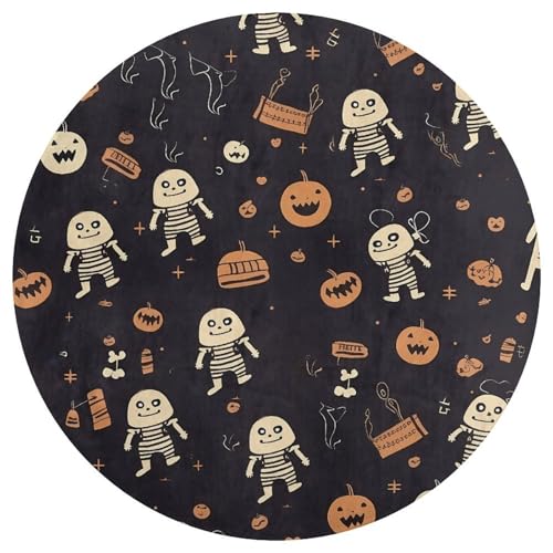 Alfombra pequeña de Halloween con diseño compacto para suelos interiores 5