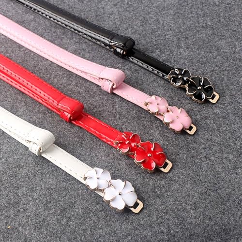 Thin Belt Flower Belt for Women with Skirt Adjustable Waist Sweet and Versatile Decorative Sweater Dress4