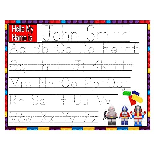 Personalized Tracing Dry Erase Board, Preschool Learning