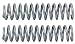 RUBICON Coil Spring 4-1/2in Lift Powder Coated Silver Set Of 2 RE1310