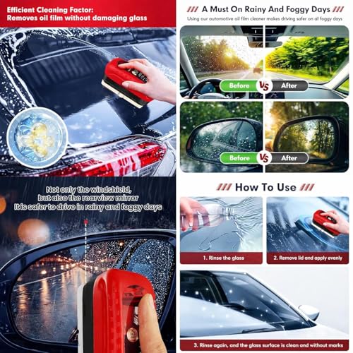 Image of 8 PCs Super Microfiber Car Duster Kit, Car Cleaner Brush Exterior & Interior Car Cleaning Cloth, Ac Vent Cleaner Brush,Anti Fog Spray,Oil Film Cleaner Brush (Medium - 8 Pcs Combo kit)