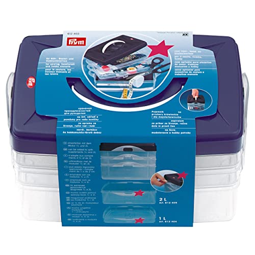 Prym 612403 Multi Click Aufbewahrungsbox Basismodell, 24 x 16.5 x 14 cm