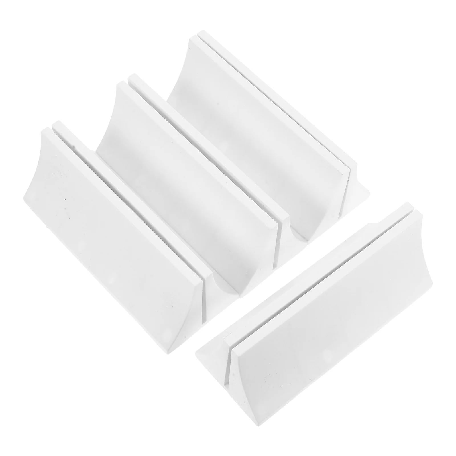 16Pcs Desktop Base Partition Bracket Divider Clamp Brackets Office Splint Holder Plastic Support for Desk