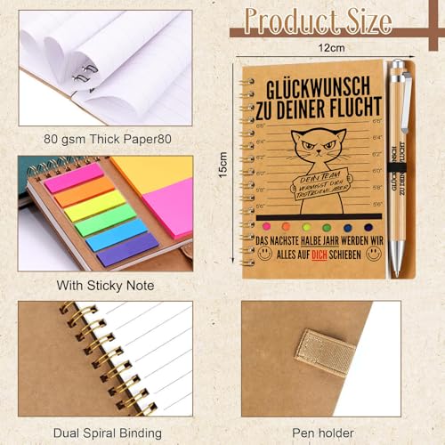 kiimiipa Dankeschön Geschenke für Kollegen,Kleine Geschenke für Kollegen Lehrer Inspirierend,Geschenke für Kollegen Notizblock Beste Danke Geschenk Kollegen Abschiedsgeschenk (1PC (10x15cm))