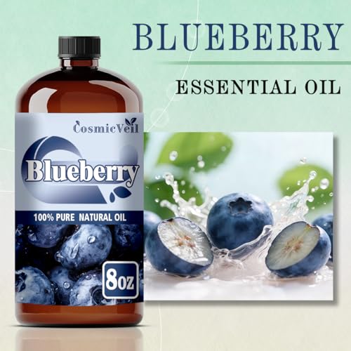 Blueberry Essential Oil 8 Fl Oz (240Ml) and Marjoram Essential Oil 16 Fl Oz (480Ml) Fragrance Oil for Aroma Diffuser,Humidifier,Home Fragrance,Spa,Cleaning,Body Care,Massage,Yoga,DIY Candle - Image 4