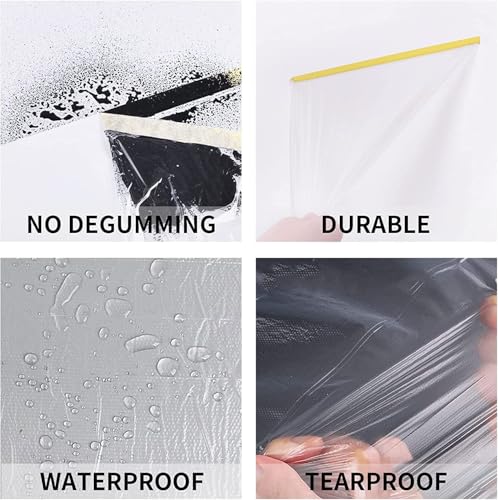 Image of HomdumPre-Tape Paint Protection Covering Sheet and Tape Length (1800mm x 20Mtr) Pack of 2PC