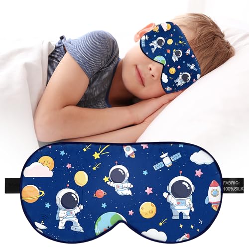Kids Sleep Mask Eye Cover: 100% Real Natural Pure Silk...