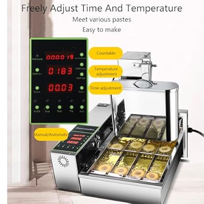 GESAIDES Kommerzielle 4-reihige Donut-Maschine, Donut-Maker, Donuts Frittieren, Donut-Maschine, Donut-Maschine, Mini-Donut-Maker – Bild 6