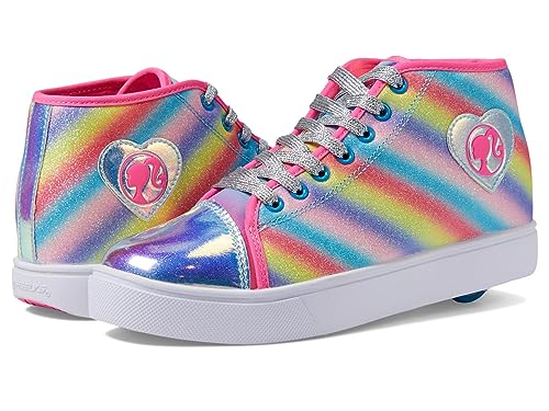 HEELYS Girl's Veloz Barbie (Little Kid/Big Kid/Adult) Pink/Cyan/Silver 5 Big Kid (Women's 6) M