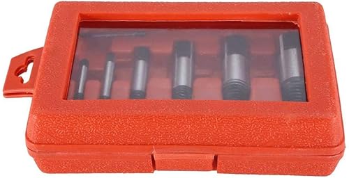Miniatura 6 de Extractor de tornillo de tubo de agua roto, herramienta de mantenimiento de alambre roto de válvula de 8 piezas, kit de removedor de pernos dañados