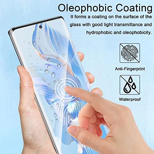 Image of Casodon Designed for Vivo V29 Pro 5G Tempered Glass Screen Protector Guard (Black) Full Screen Coverage with Easy Installation Kit