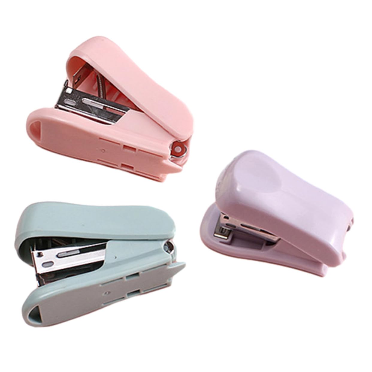 OSALADI 5 Set Cucitrice Manuale Ufficio Mini Cucitrice Estetica Custaggio Per Classe Per Studenti Piccola Forniture Di Cancelleria Mini Addominali 3 Pezzi * 5