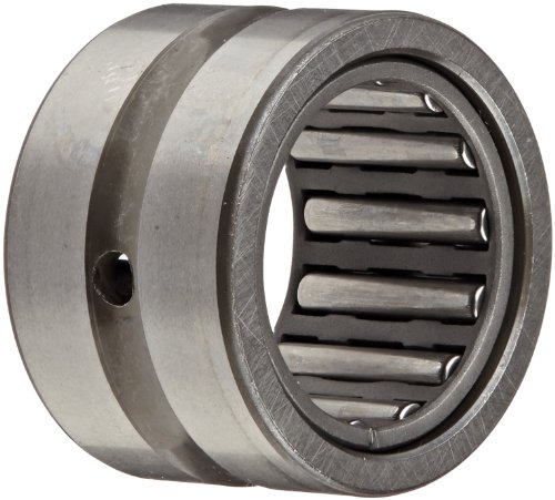 INA NK17/16 Needle Roller Bearing, Outer Ring and Roller, Steel Cage, Open End, Oil Hole, Metric, 17mm ID, 25mm OD, 16mm Width, 22000rpm Maximum Rotational Speed