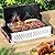 DNKMOR Portable Charcoal Grill, Tabletop Foldable Barbeque Grill, Stainless Steel Notebook Grill, Small BBQ Grill for Outdoor Cooking Backyard Camping Traveling Picnics Beach
