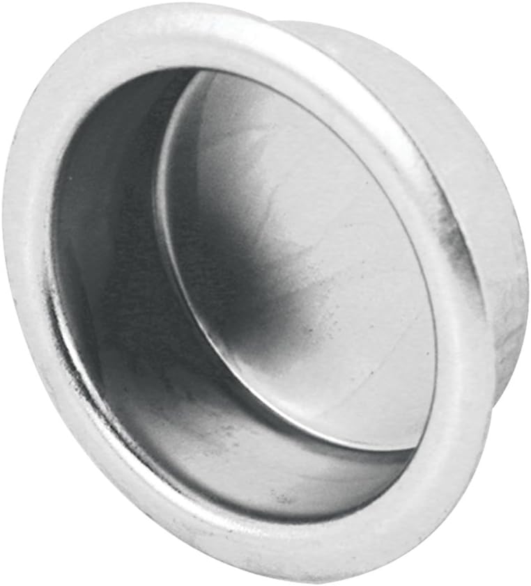 Slide-Co 163180 Finger Closet Pull, 3/4 In. x 5/16 In., Satin Nickel (4 Pack)