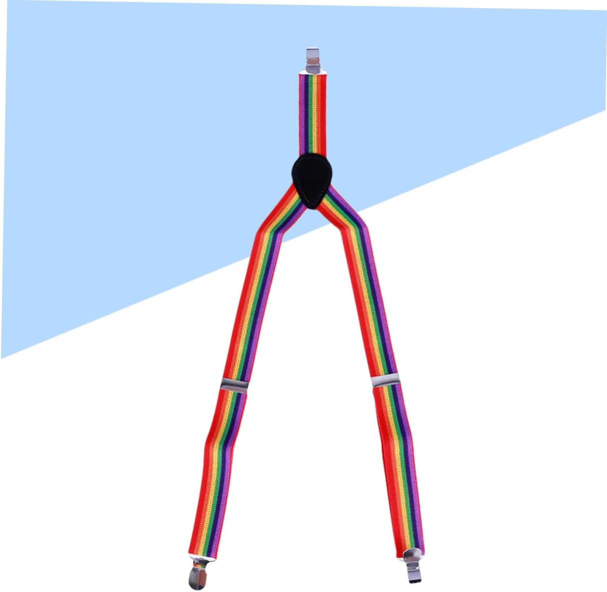 Boys and Girls Rainbow Suspenders Striped Clip Straps Boys and Girls Fashion Straps for Parties Clown Costumes School Performances