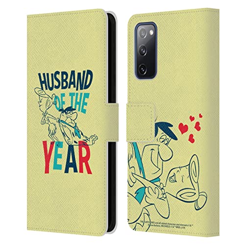 Coque en Cuir à Portefeuille Samsung S20 FE Graphiques The Flintstones Idéal pour le Bureau et Sorties