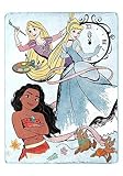 Northwest Disney Princess Silk Touch Throw Blanket, 46' x 60', Powder Blue