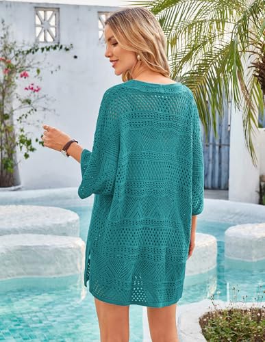 Image of GRACE KARIN Women Lightweight Summer Cardigan Crochet Knit Kimono Sweaters