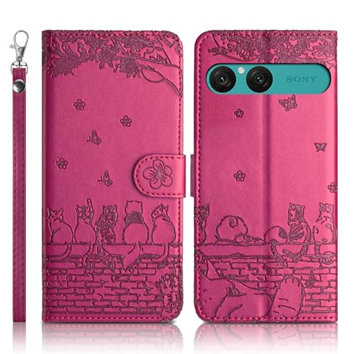 Succtopy Coque pour Sony Xperia 10 VII Étui de Protection [Etui à Rabat] [Pochette de Portefeuille] [Fermeture Magnétique] Housse Premium en Cuir PU...