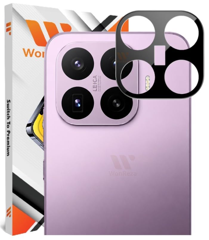 Image of Pack 1- Back Camera Glass Protector Compatible with Xiaomi 17T 5G [3D Premium] Camera Glass Protector (Black)