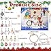 Christmas Advent Calendar Bracelets 2026 for Girls, 24 Days DIY Christmas&Unicorn Jewelry Making Kit with 22 Charm Beads and 2 Adjustable Bracelets, Christmas Gifts for Girls