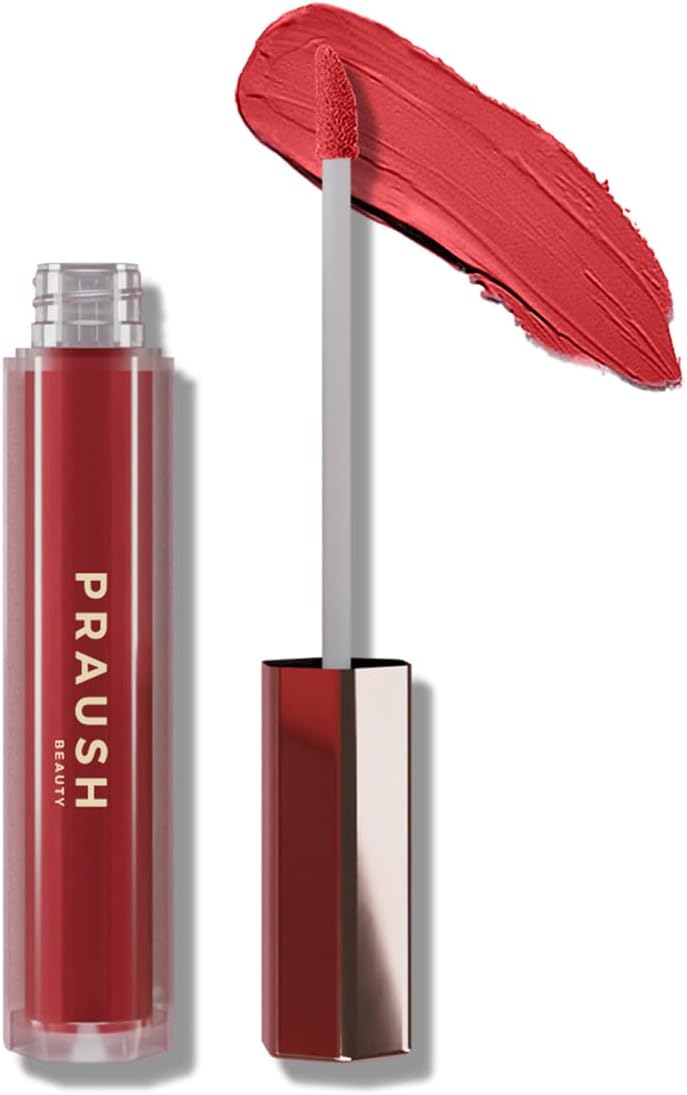 PRAUSH (Formerly Plume) Luxe Matte Liquid Lipstick Super Hydrating and Long Lasting, Flirtist