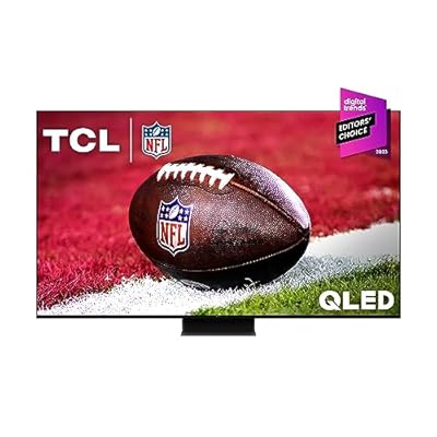 TCL 85-Inch QM8 QLED 4K Smart Mini LED TV with Google TV (85QM850G, 2023 Model) Dolby Vision, Dolby Atmos, HDR Ultra, Game Accelerator up to 240Hz, Voice Remote, Works with Alexa, Streaming Television