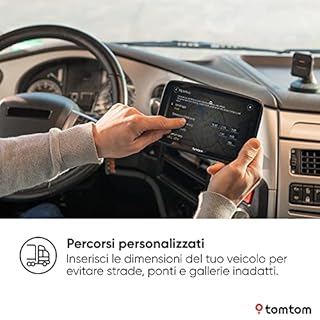 TomTom Navigatore per camion e bus GO Expert Plus (schermo da 7", percorsi e PDI per veicoli grandi dimensioni, TomTom Traffic, mappe del mondo, avvisi su limitazioni live, USB-C)