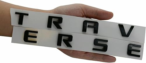 Miniatura 2 de 1 placa de identificación 3D para puerta delantera, izquierda o derecha, reemplazo deportivo para travesía (negro brillante)