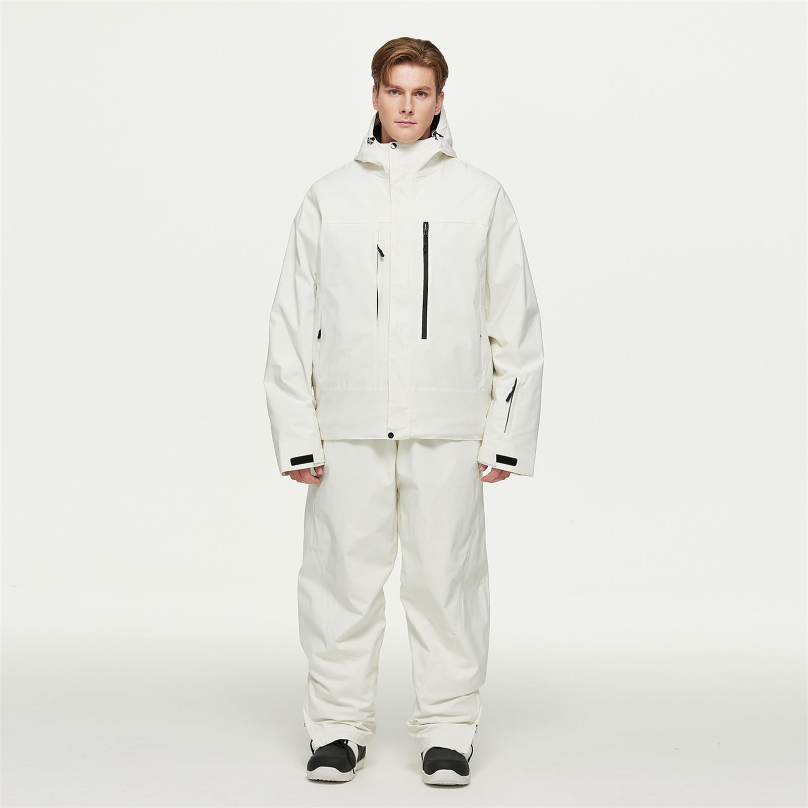 Tuta da sci da uomo, 2 pezzi, impermeabile, invernale, calda, antivento, per sci, sci, snowboard, giacca e pantaloni