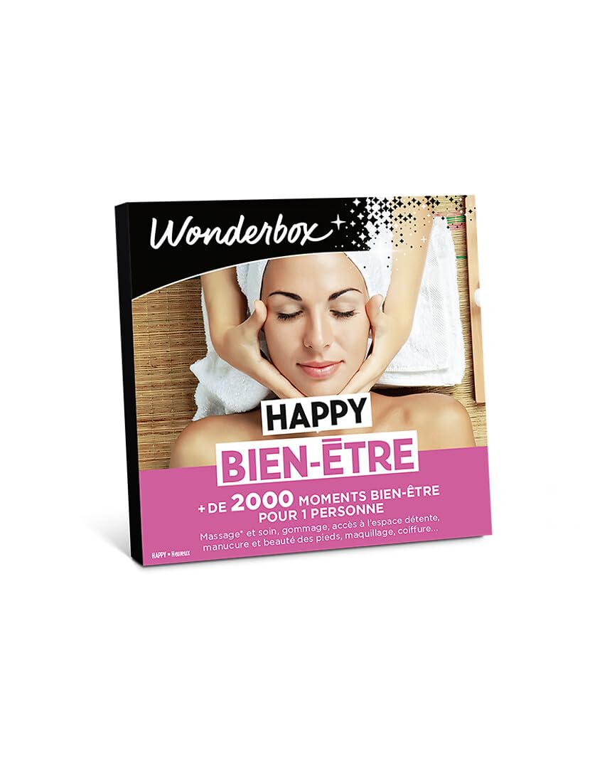 WONDERBOX - Happy Bien-​être - Coffret Cadeau - Idée Cadeau Relaxation