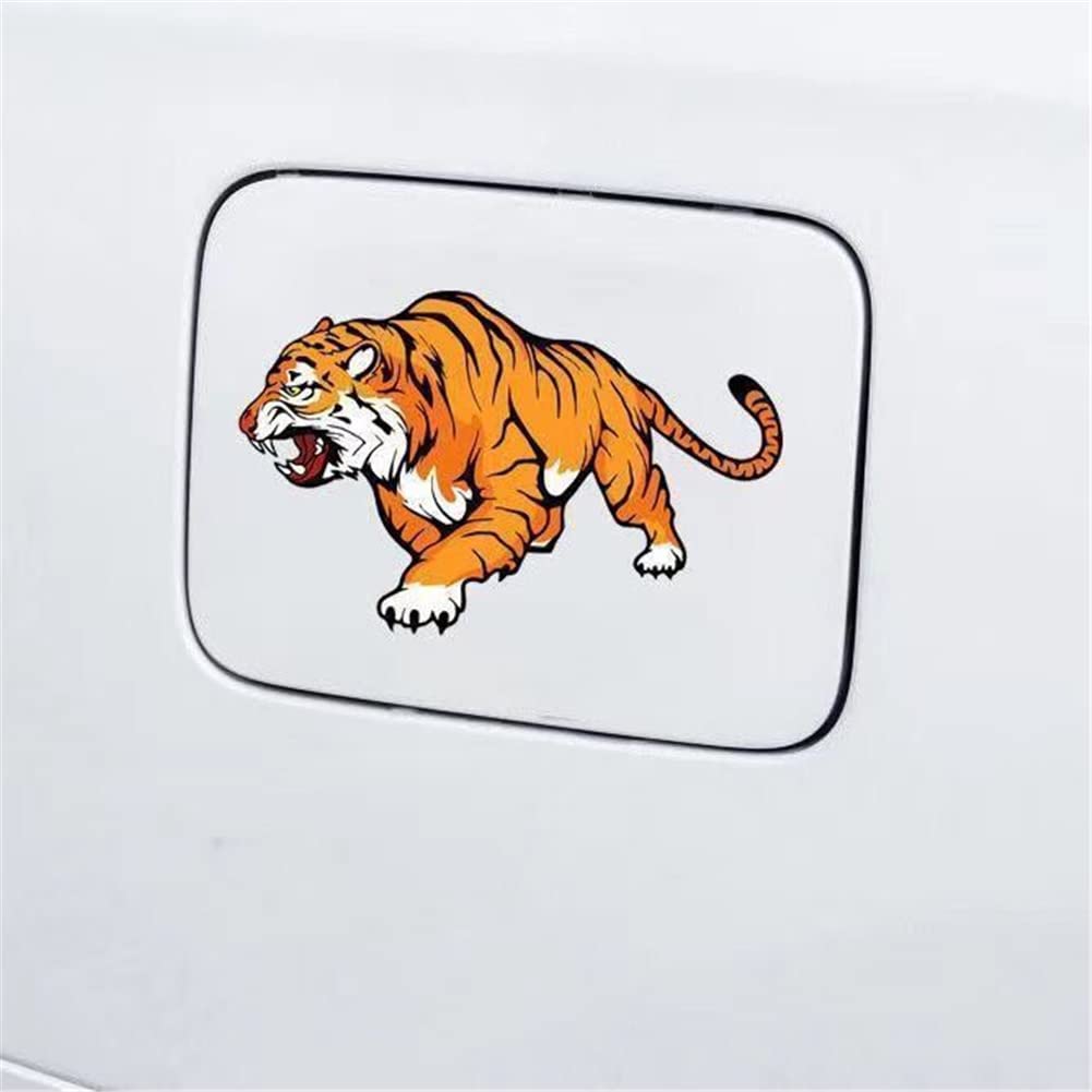 Autocollant Voiture Tigre 3D 2 Pièces | Protection Pare-chocs Anti-rayures | Décoratif Réfrigérateur Porte | PVC Résistant
