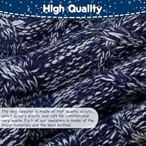 Knit Turtleneck Dog Sweater for Small Medium Large Dogs, Warm Puppy Clothes for Fall Winter, Cozy Sweatshirts Dog Coats