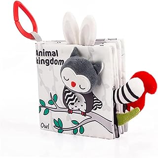 Crinkle Books for Babies, Touch and Feel Crinkle Forest Cloth Book for Infant Baby Teething Toys 6 to 12 Newborn Baby Sensory Learning (Forest Cloth Books)