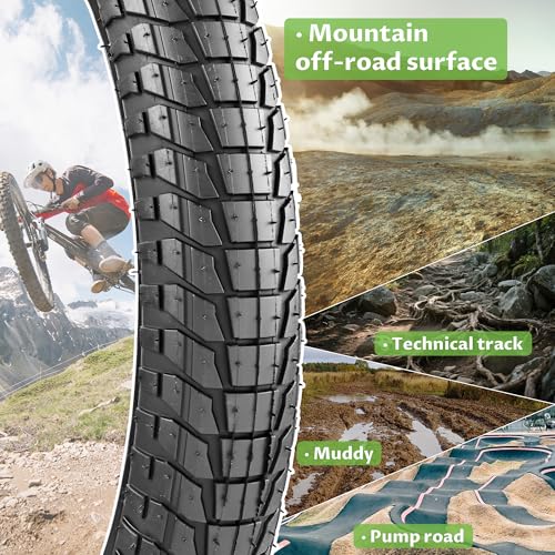20×1.95 / 20×2.1 / 20×2.25 Bike Tires High-Durability